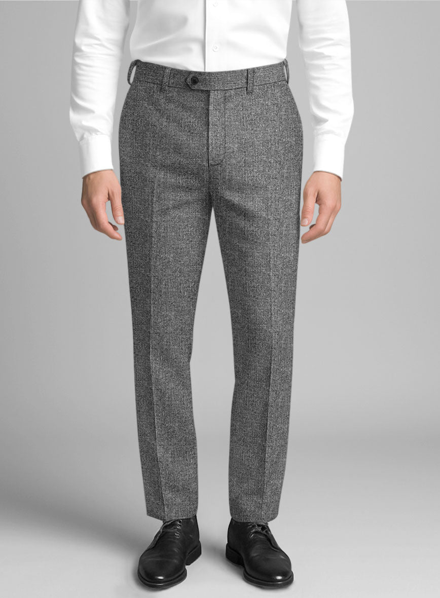 Italian Wool Silk Linen Flaren Pants - StudioSuits