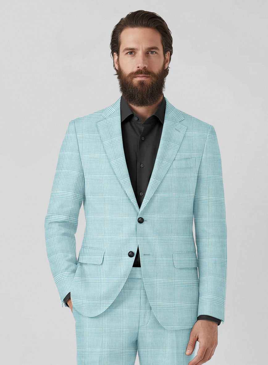 Italian Wool Silk Linen Marvito Jacket - StudioSuits