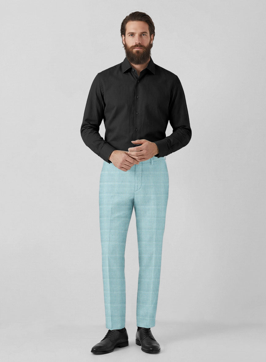 Italian Wool Silk Linen Marvito Pants - StudioSuits