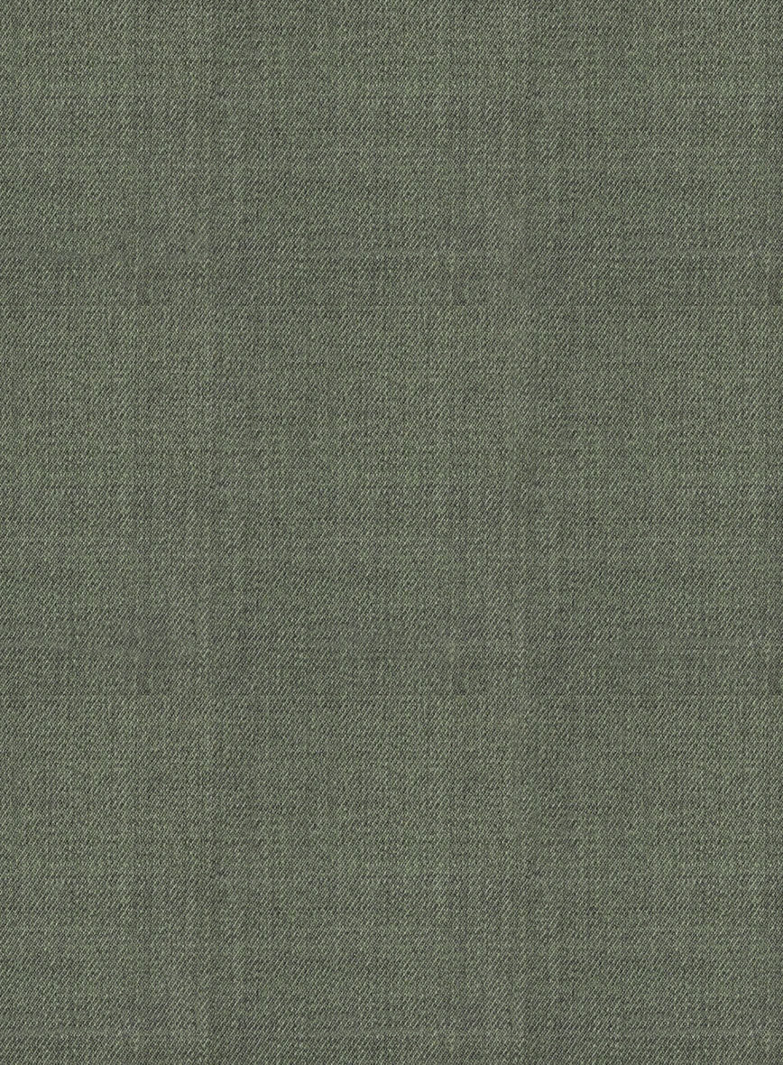 Italian Wool Silk Oliveno Pants - StudioSuits