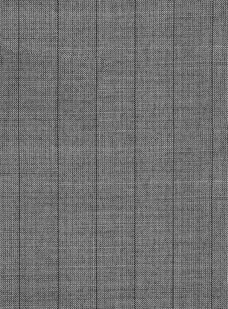 Italian Wool Slate Band Pants - StudioSuits