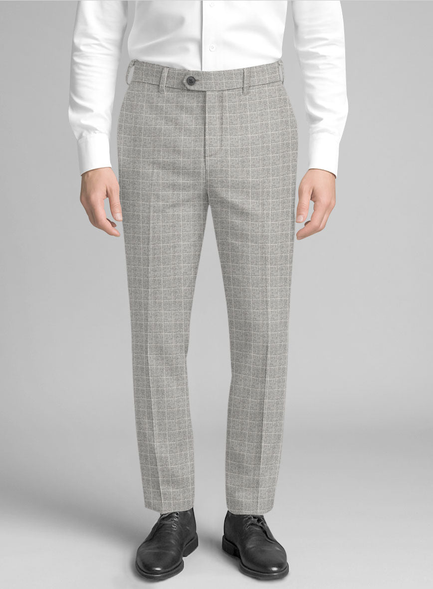 Italian Wool Spigaro Pants - StudioSuits