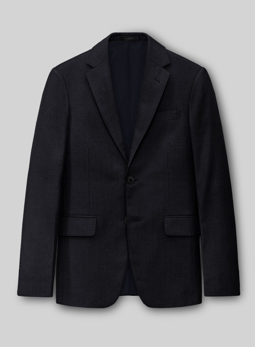 Italian Wool Teneblue Jacket - StudioSuits