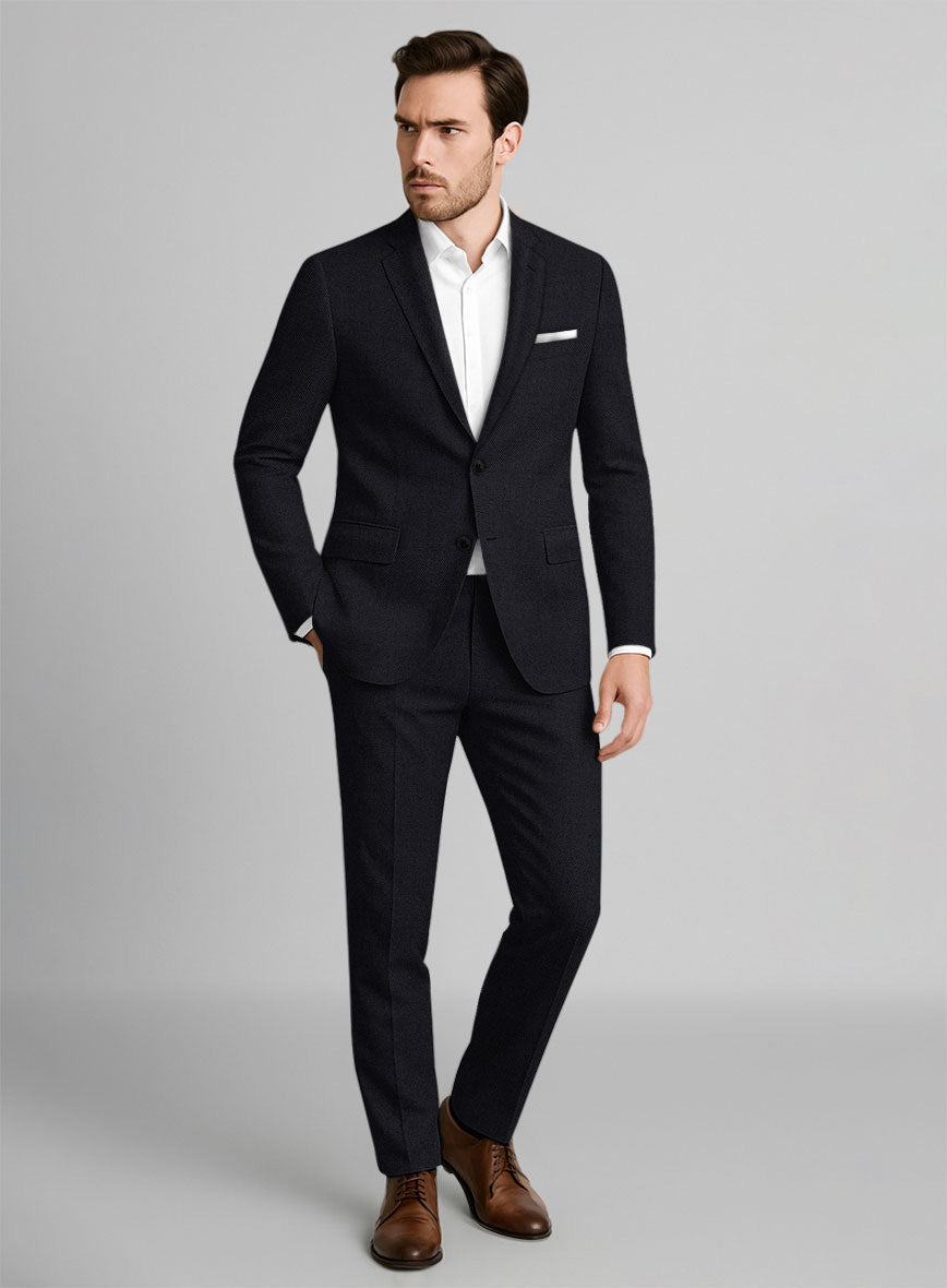Italian Wool Teneblue Suit - StudioSuits