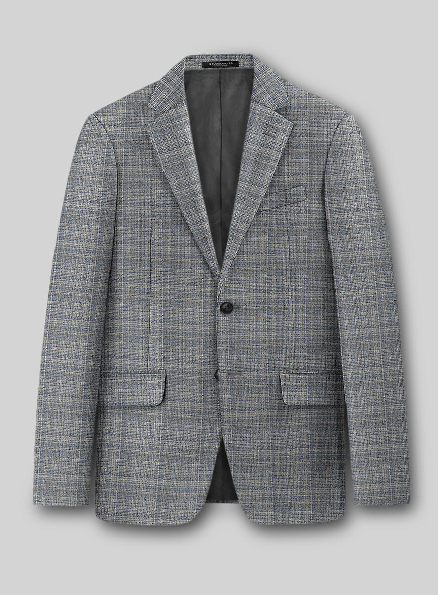 Italian Wool Trama Riga Jacket - StudioSuits