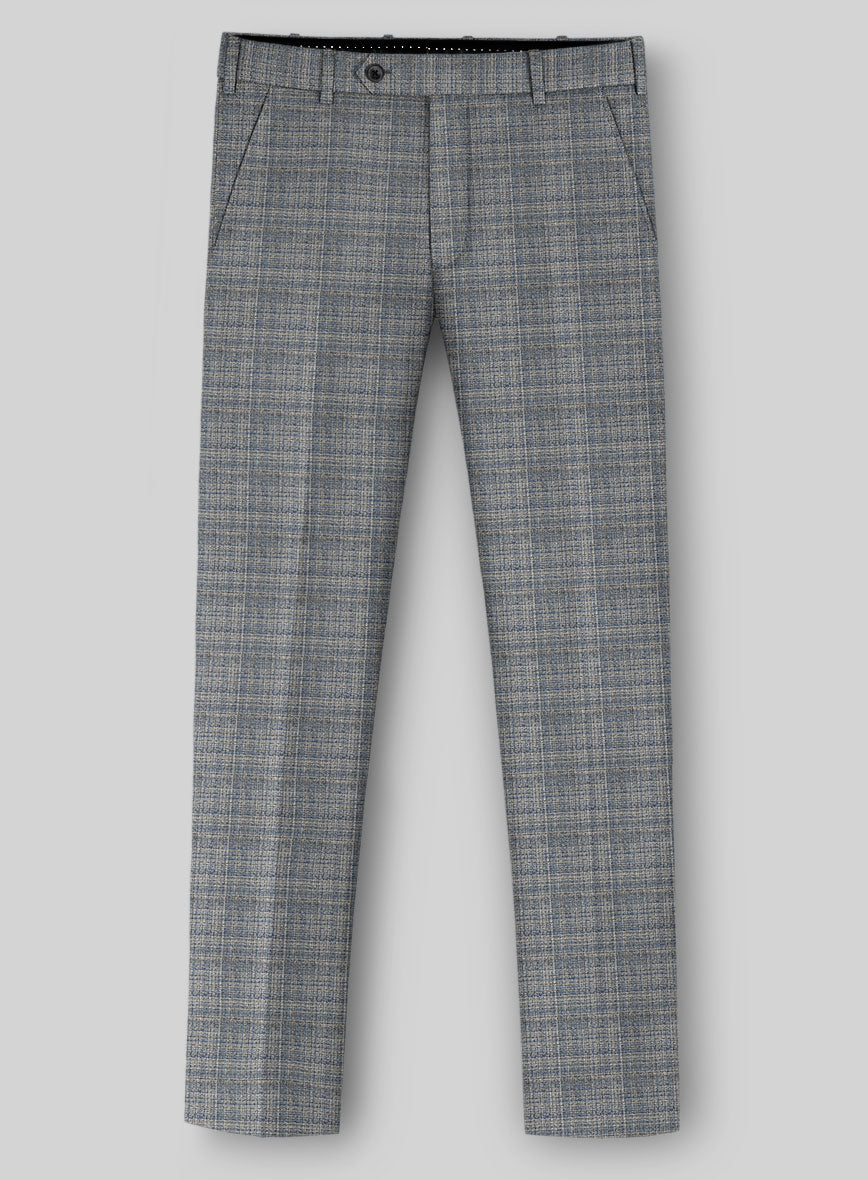Italian Wool Trama Riga Pants - StudioSuits
