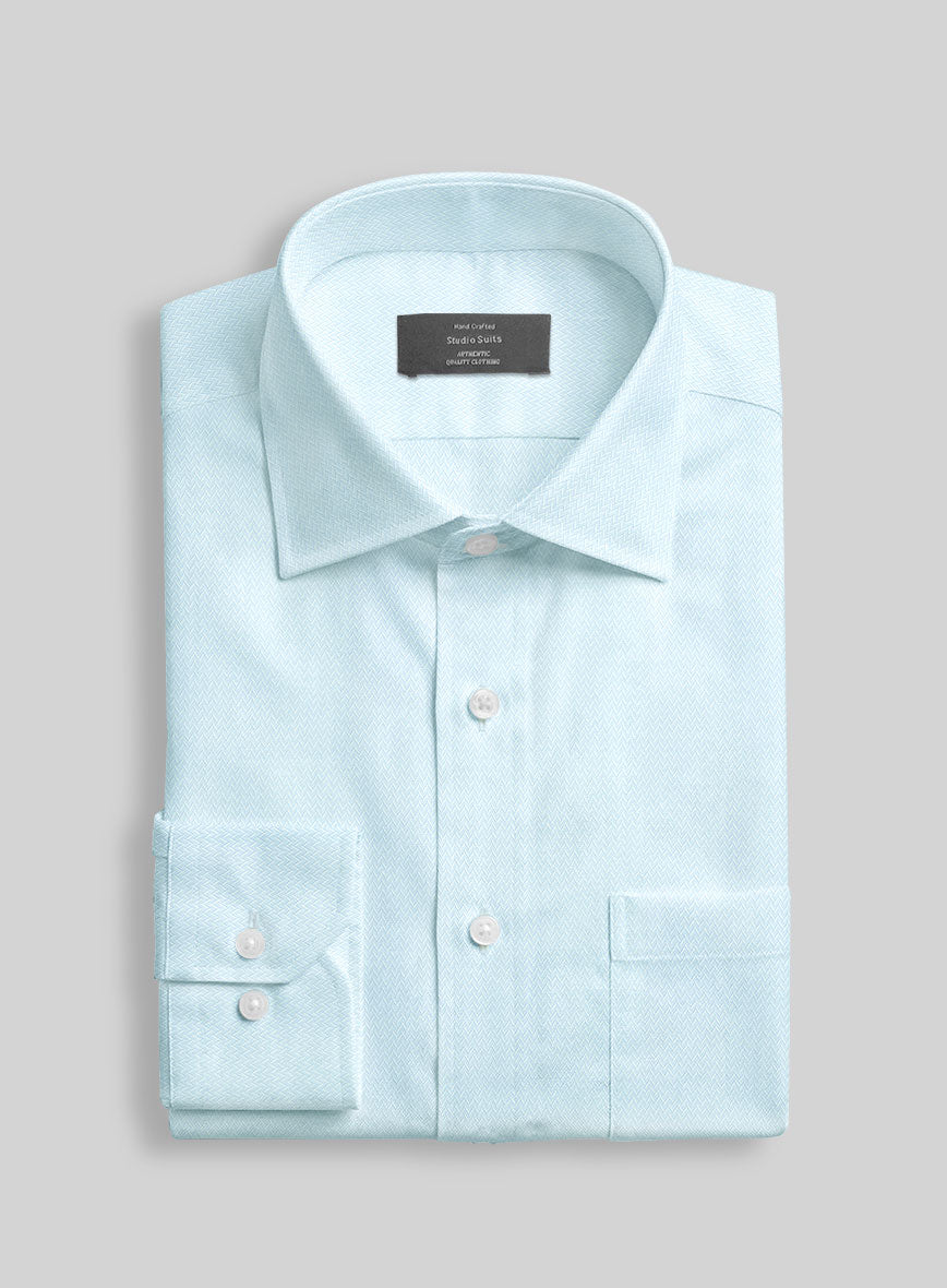 Men's Italian Zephyr Weave Shirt by StudioSuits