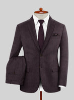 Italian Zilvi Wine Flannel Suit - StudioSuits