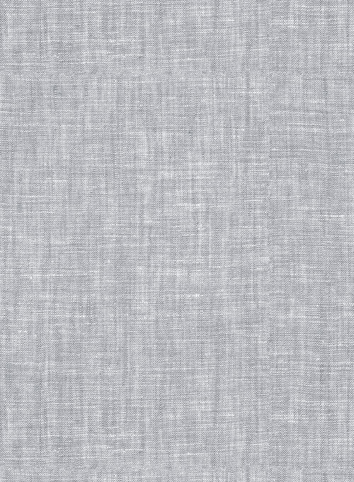 Italian Zod Light Gray Vintage Manny Linen Trousers - StudioSuits