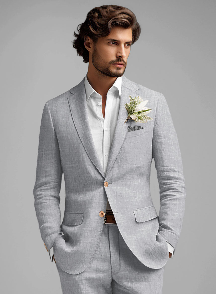 dress shirt grey suit Cashmere or unstructured with reduced canvas for breathability and relaxed fit Stylish Gray Suit and Lavender