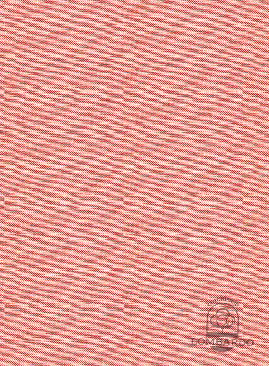Italian Lombardo Orange Red Shirt - StudioSuits