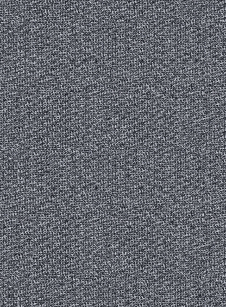 Italian Prato Gray Dobby Linen Pants - StudioSuits