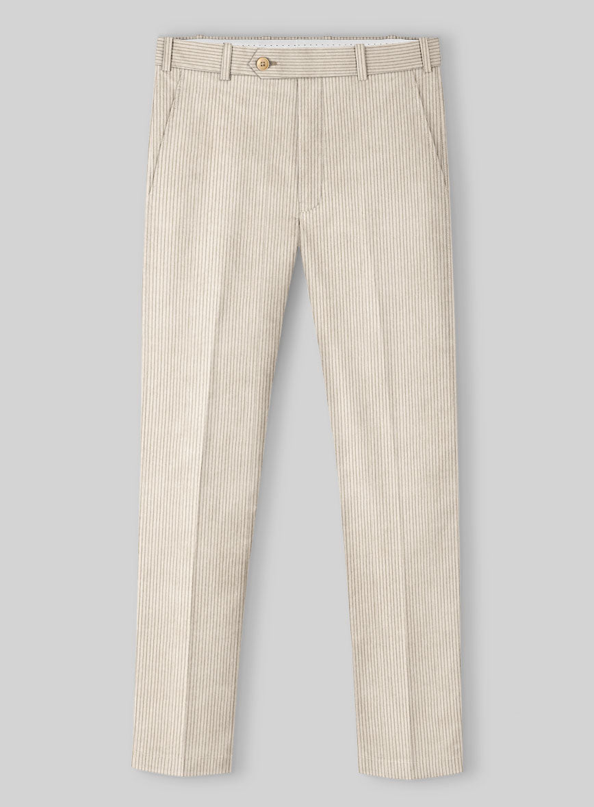 Ivory Corduroy Pants - StudioSuits