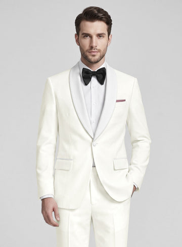 Ivory Tuxedo Suit - StudioSuits