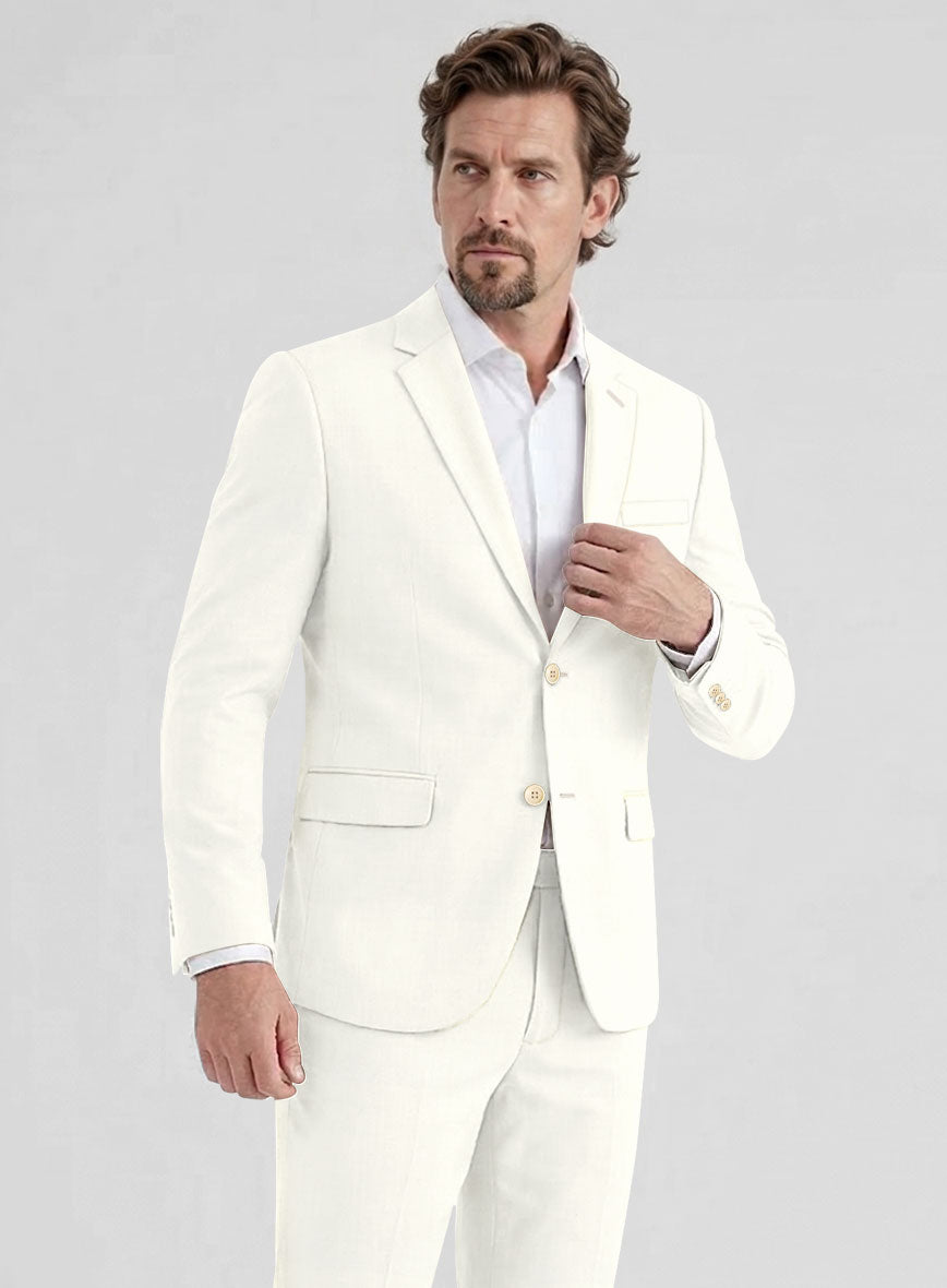 Ivory Wool Jacket - StudioSuits