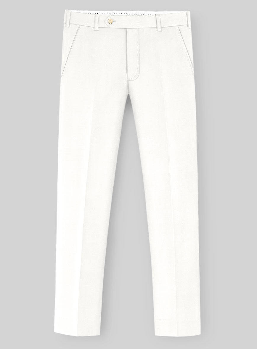 Ivory Wool Pants - StudioSuits