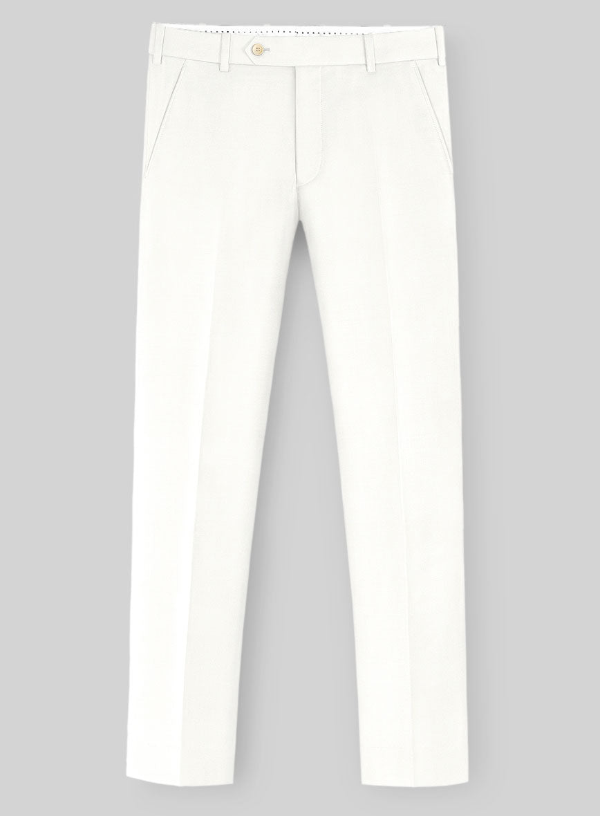 Ivory Wool Pants - StudioSuits