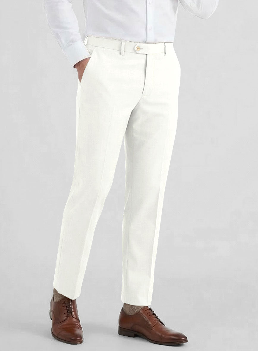 Ivory Wool Pants - StudioSuits