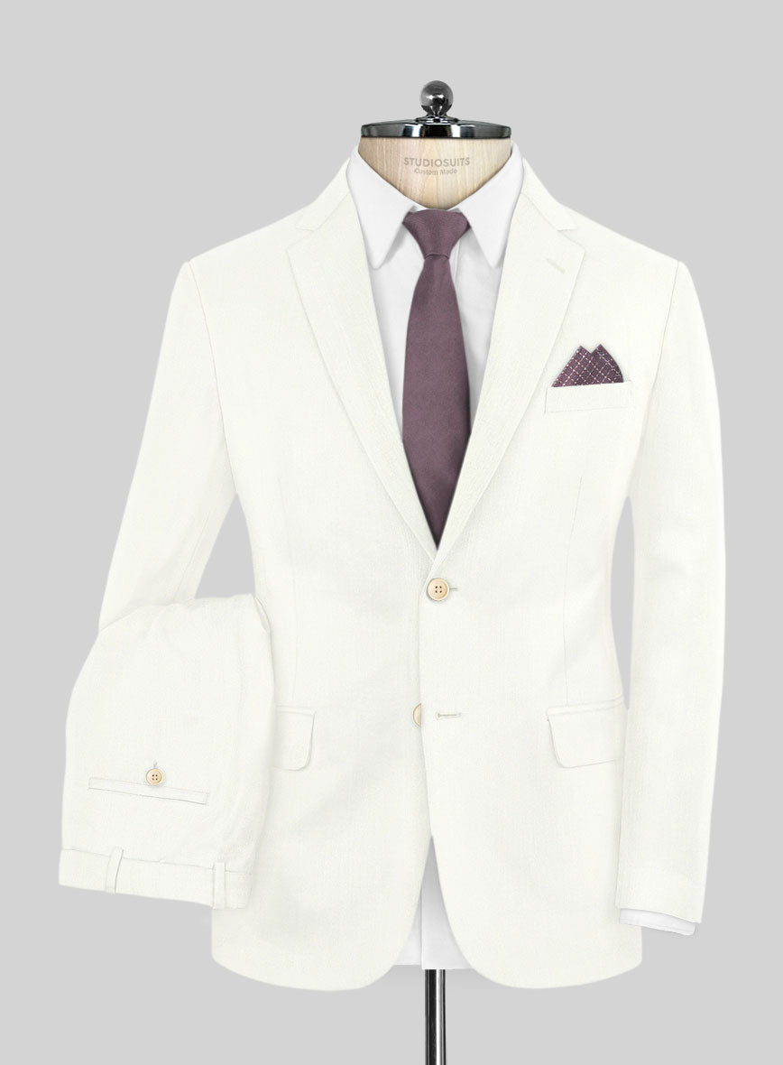 Ivory Wool Suit - StudioSuits