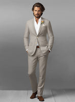 Ivy Beige Pure Linen Suit - StudioSuits