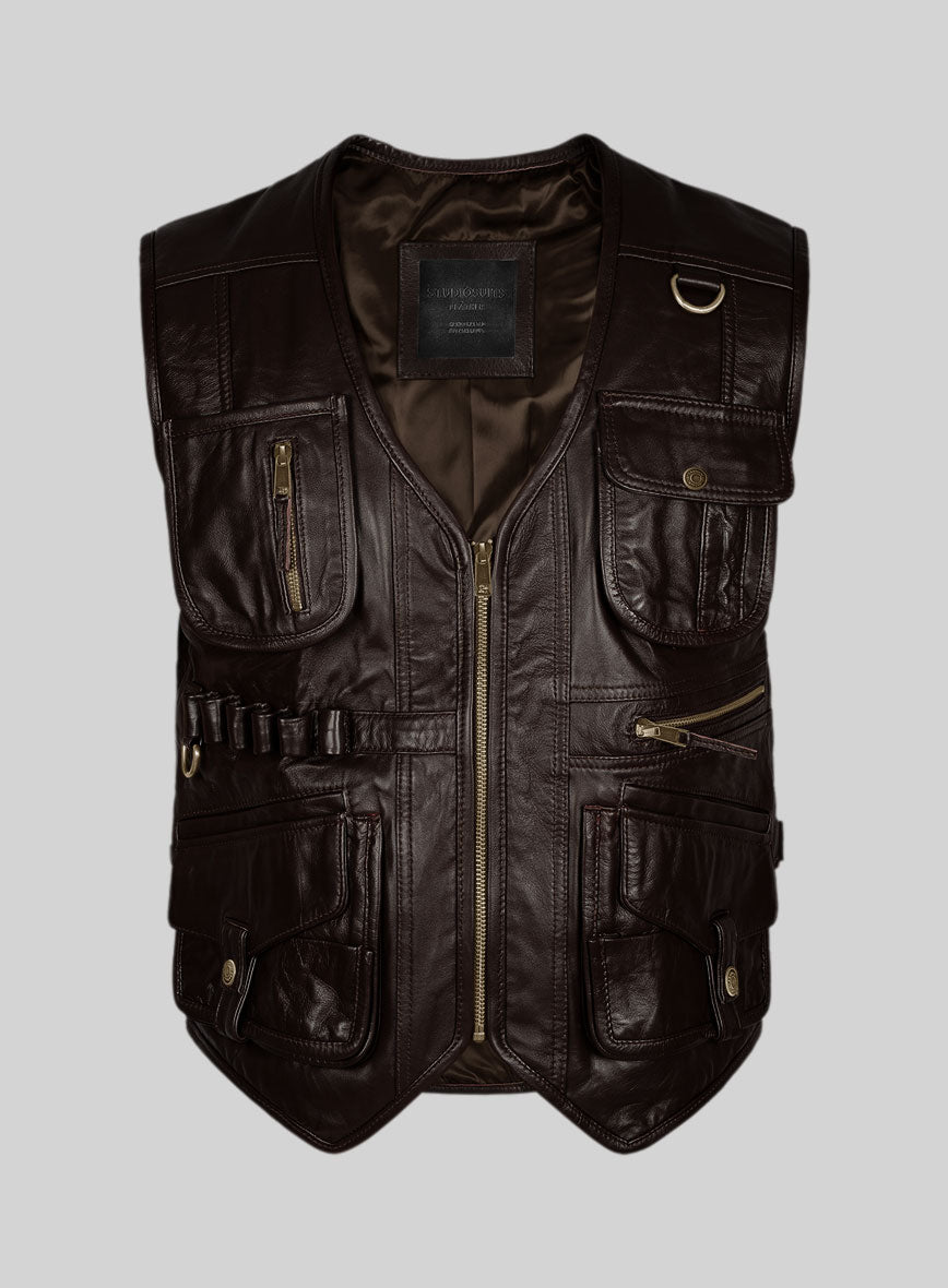 Leather Vest StudioSuits Leather Vest StudioSuits