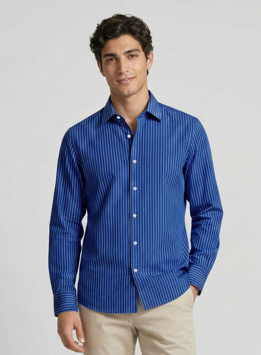 Kensington Line Cotton Shirt - StudioSuits