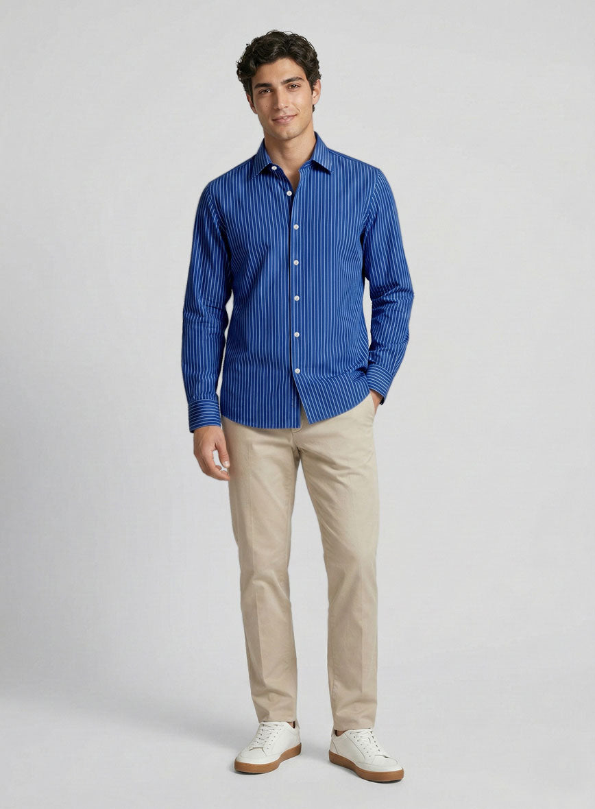 Kensington Line Cotton Shirt - StudioSuits