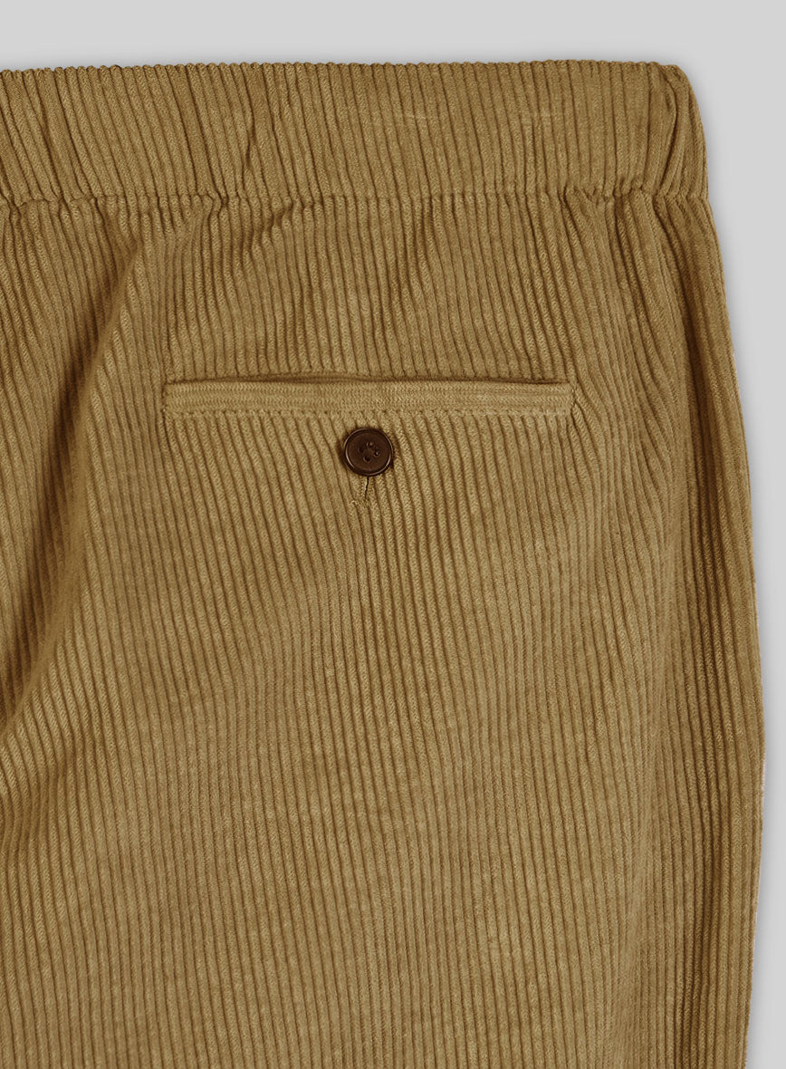 Easy Pants Khaki Corduroy - StudioSuits