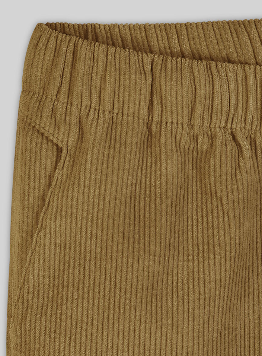 Easy Pants Khaki Corduroy - StudioSuits