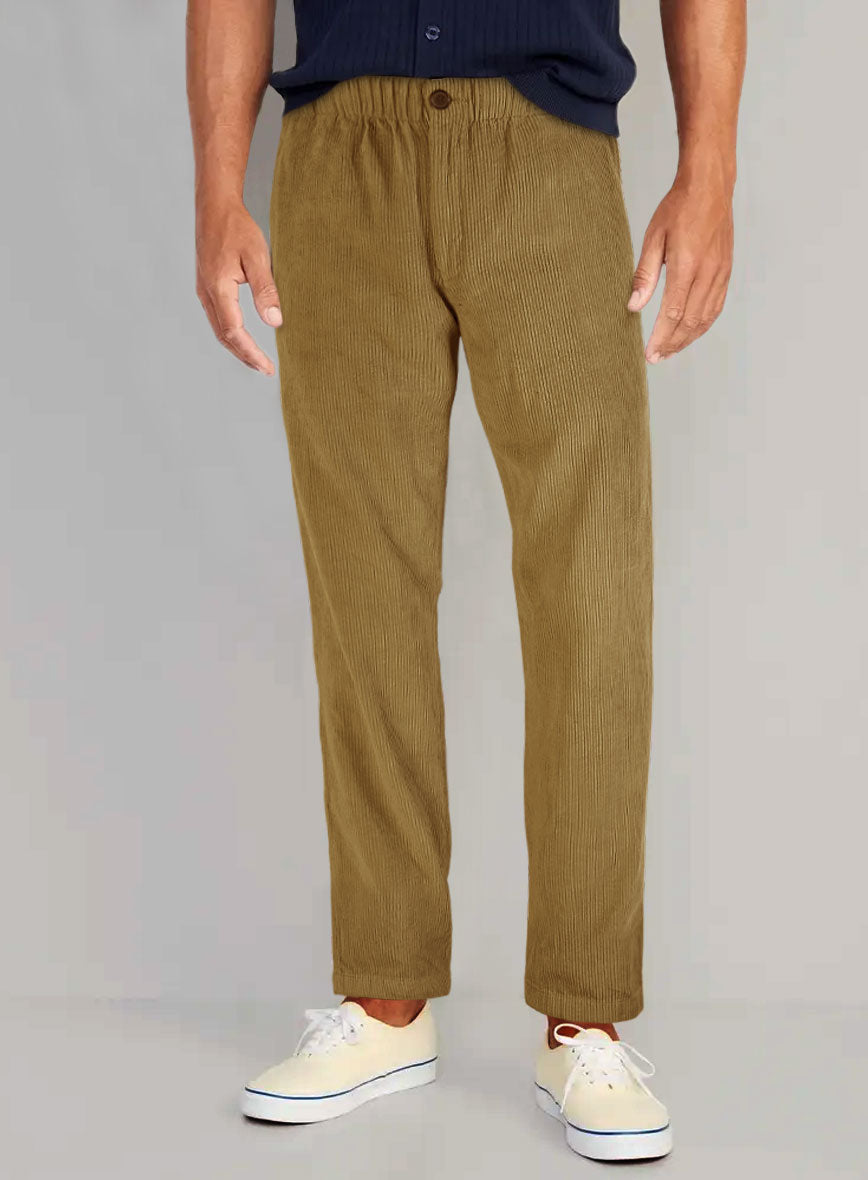 Easy Pants Khaki Corduroy - StudioSuits