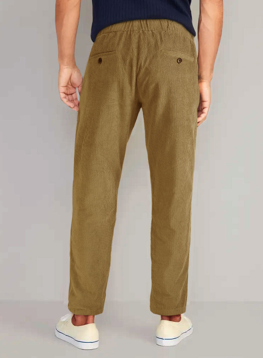 Easy Pants Khaki Corduroy - StudioSuits