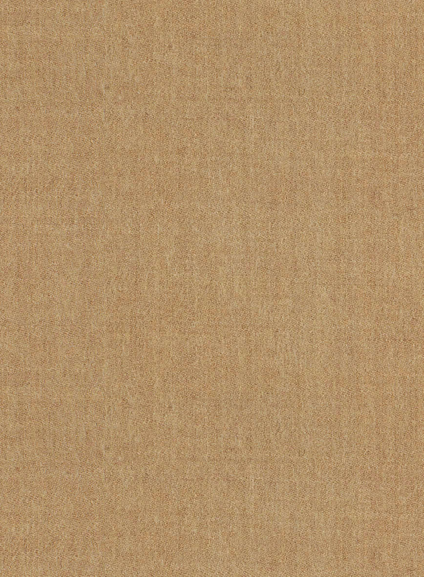Khaki Flannel Wool Pants - StudioSuits