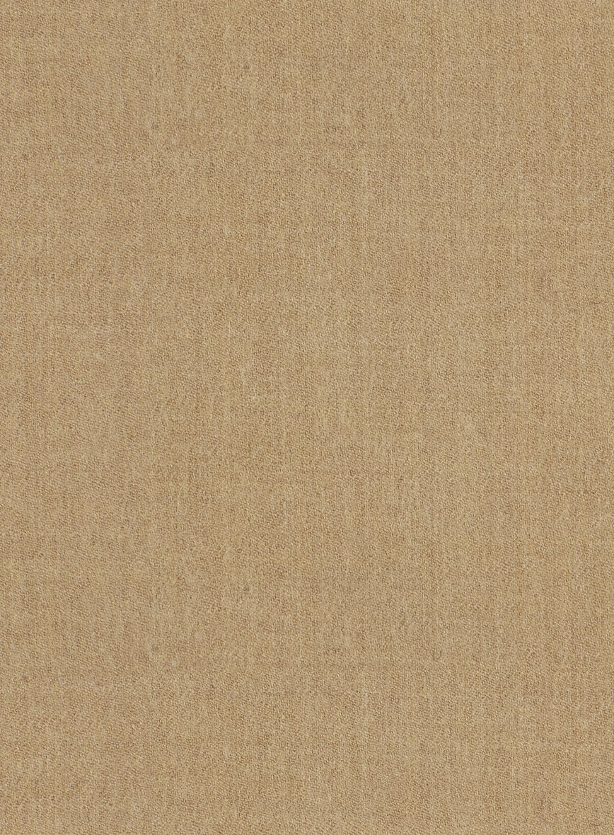 Khaki Flannel Wool Pants - StudioSuits