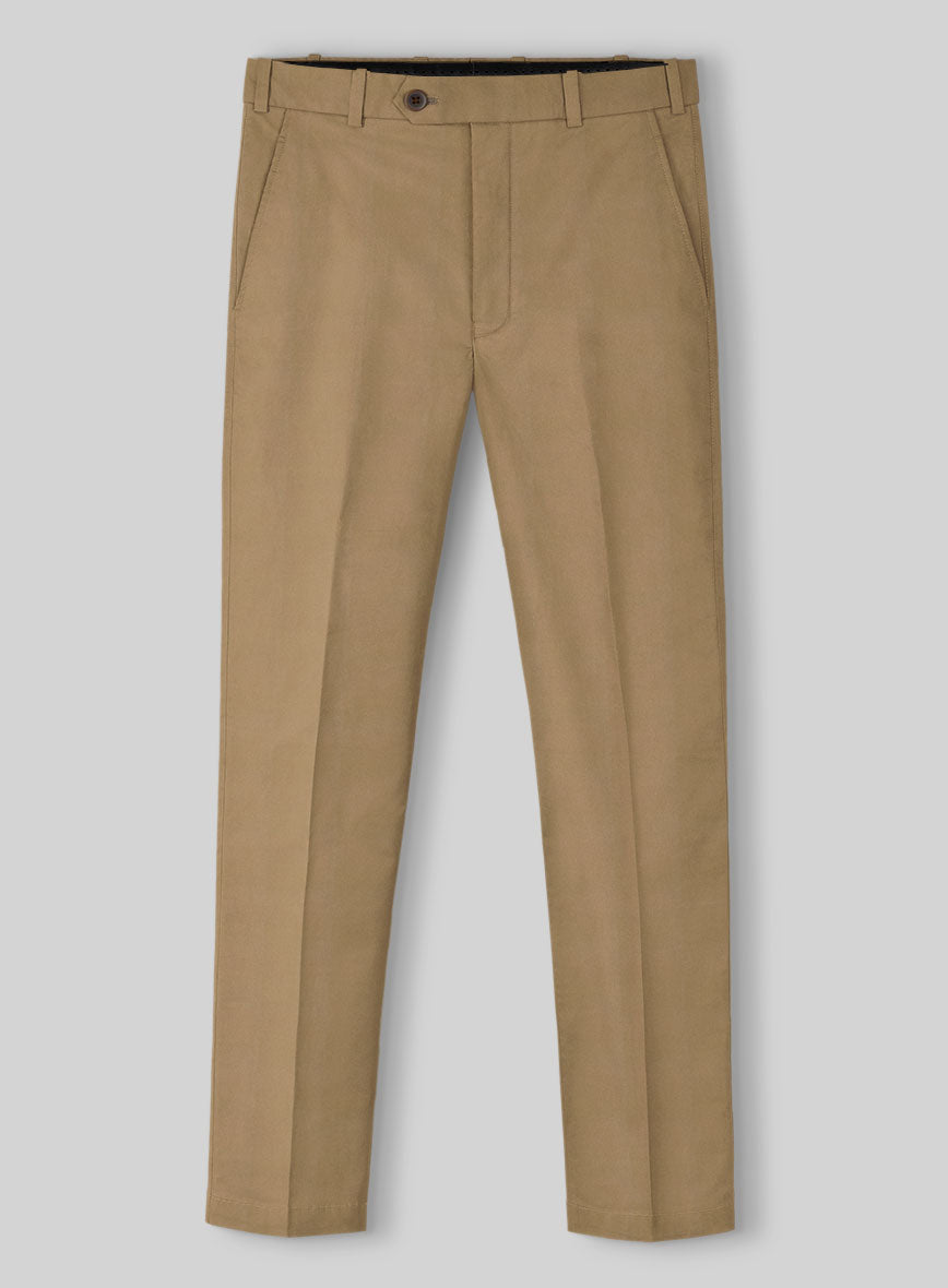 Khaki Napoli Stretch Light Weight Cotton Suit - StudioSuits