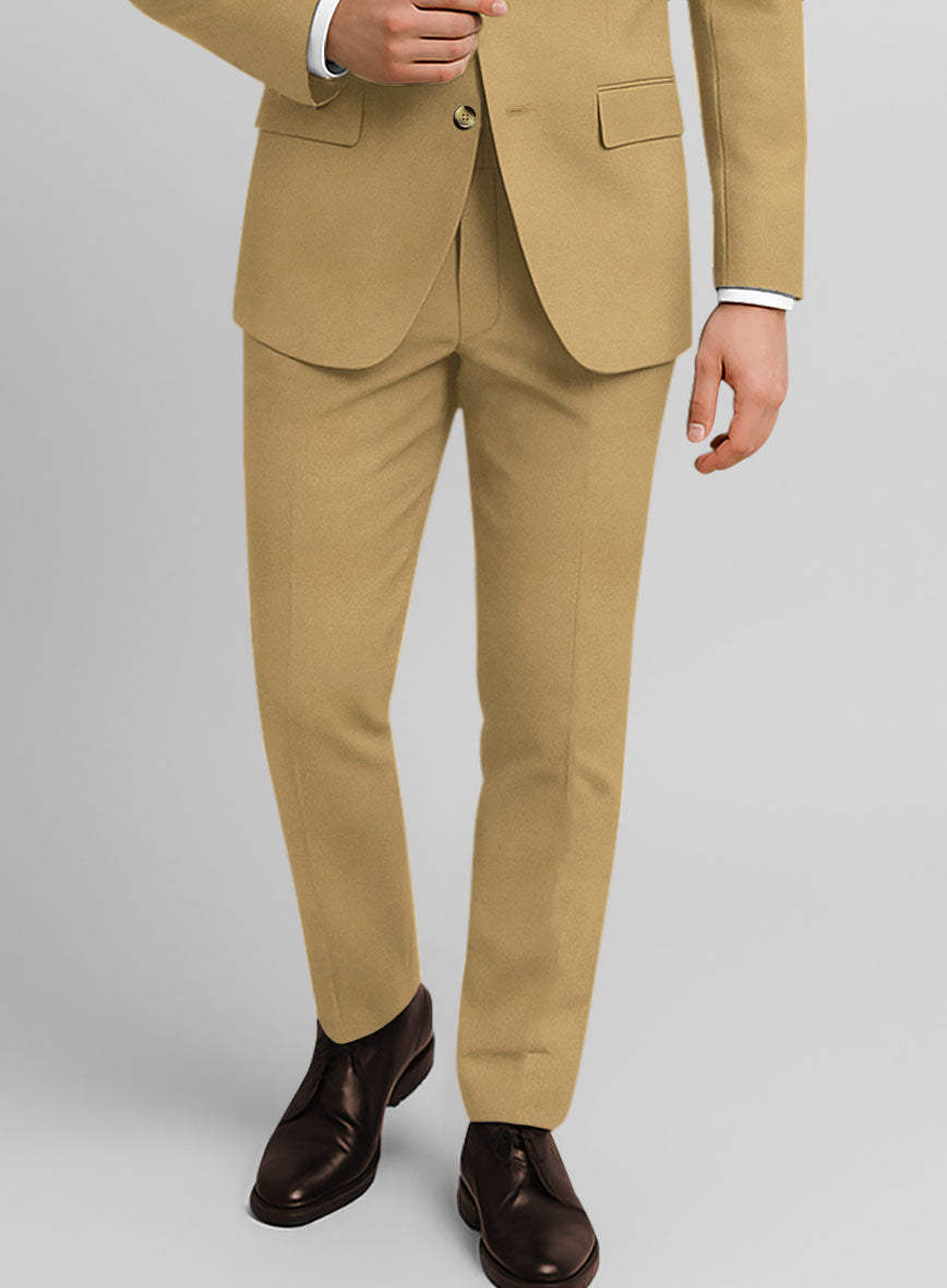 Khaki Stretch Chino Pants - StudioSuits