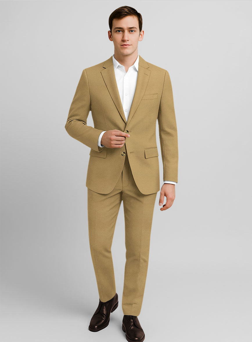 Khaki Stretch Chino Suit - StudioSuits