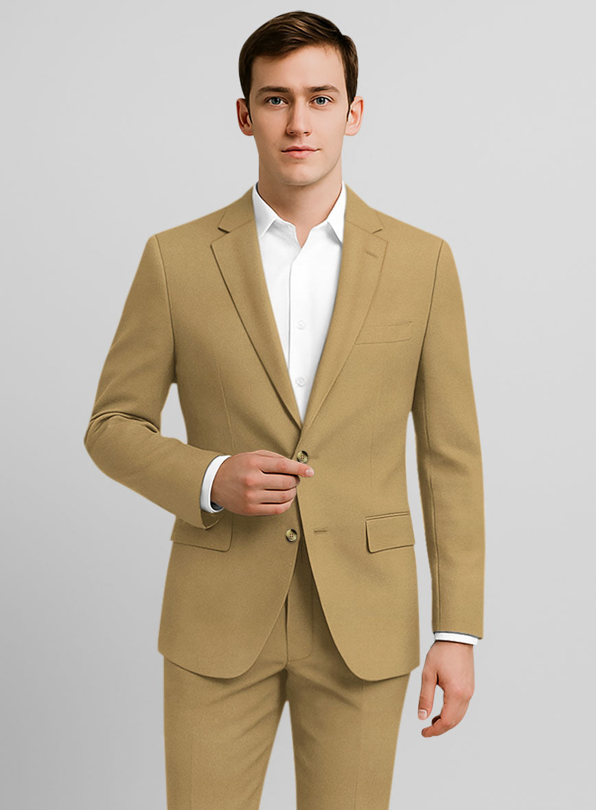 Khaki Stretch Chino Suit - StudioSuits