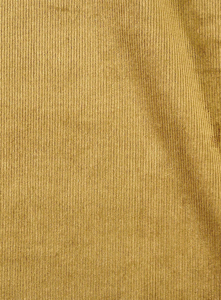 Khaki Stretch Pin Corduroy Easy Pants - StudioSuits
