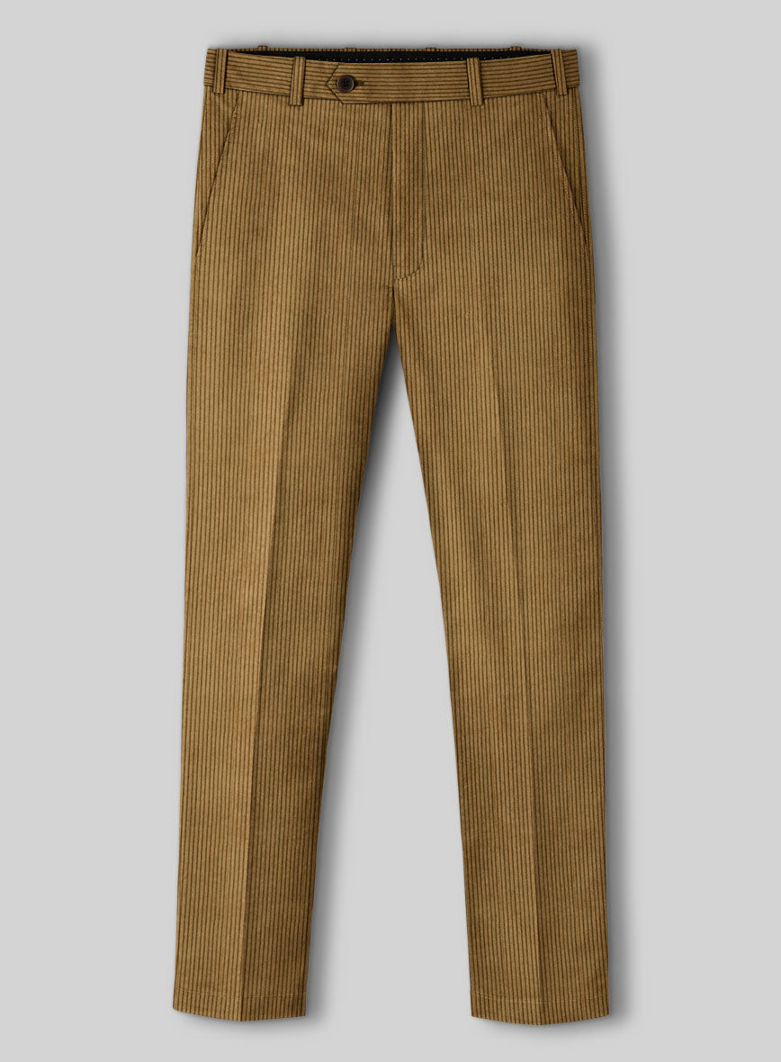 Khaki Corduroy Pants - StudioSuits