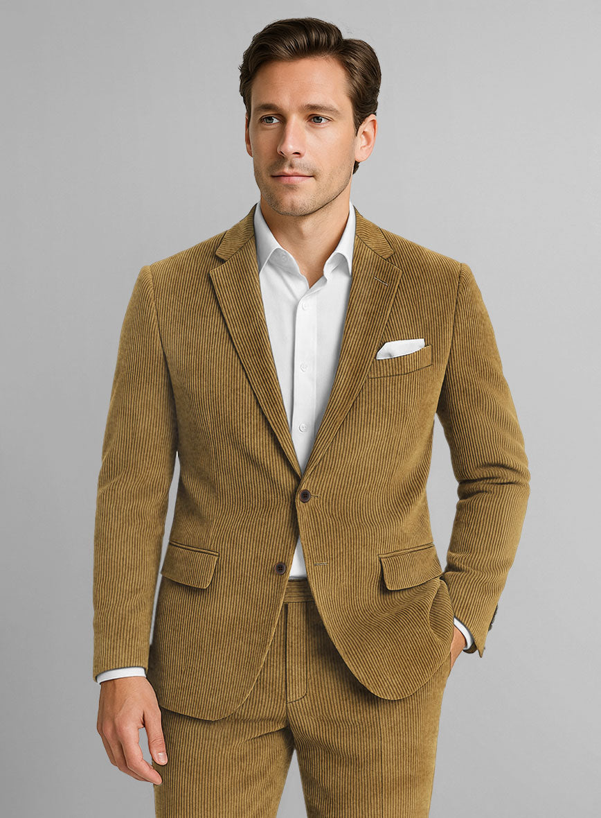 Khaki Corduroy Jacket - StudioSuits