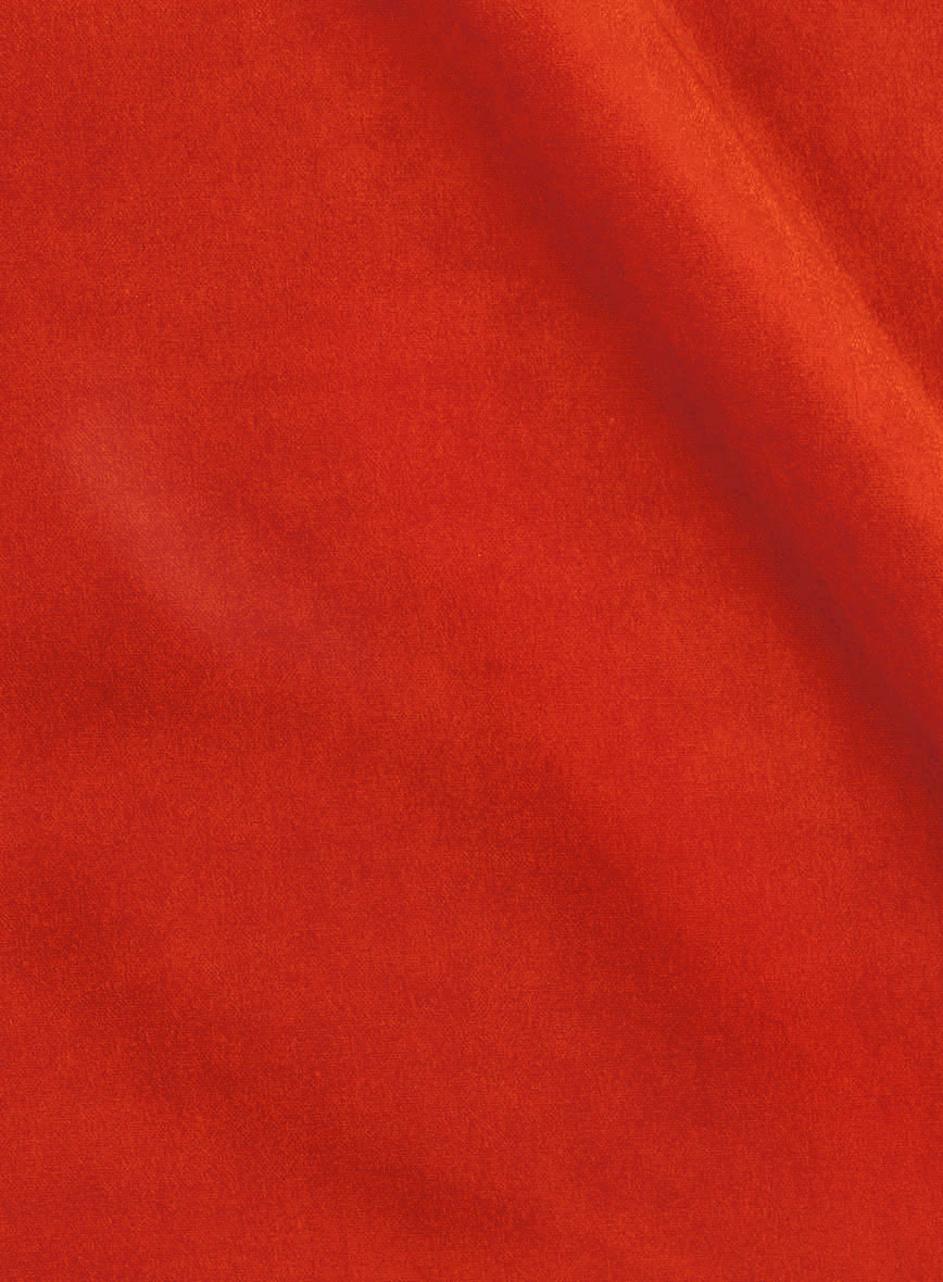 Kingsman Orange velvet Nehru Jacket - StudioSuits