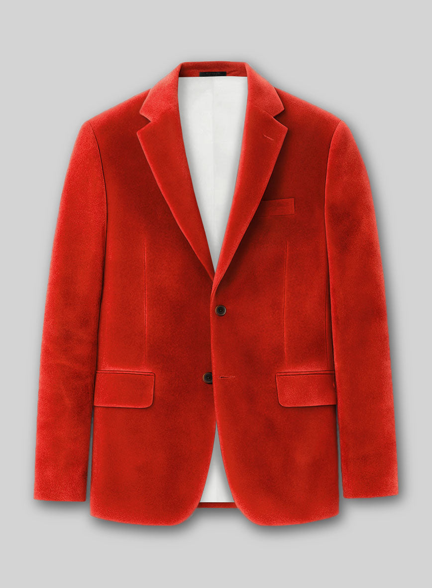 Kingsman Orange Velvet Jacket - StudioSuits