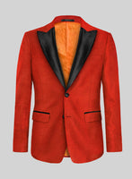 Kingsman Orange Velvet Tuxedo Jacket - StudioSuits