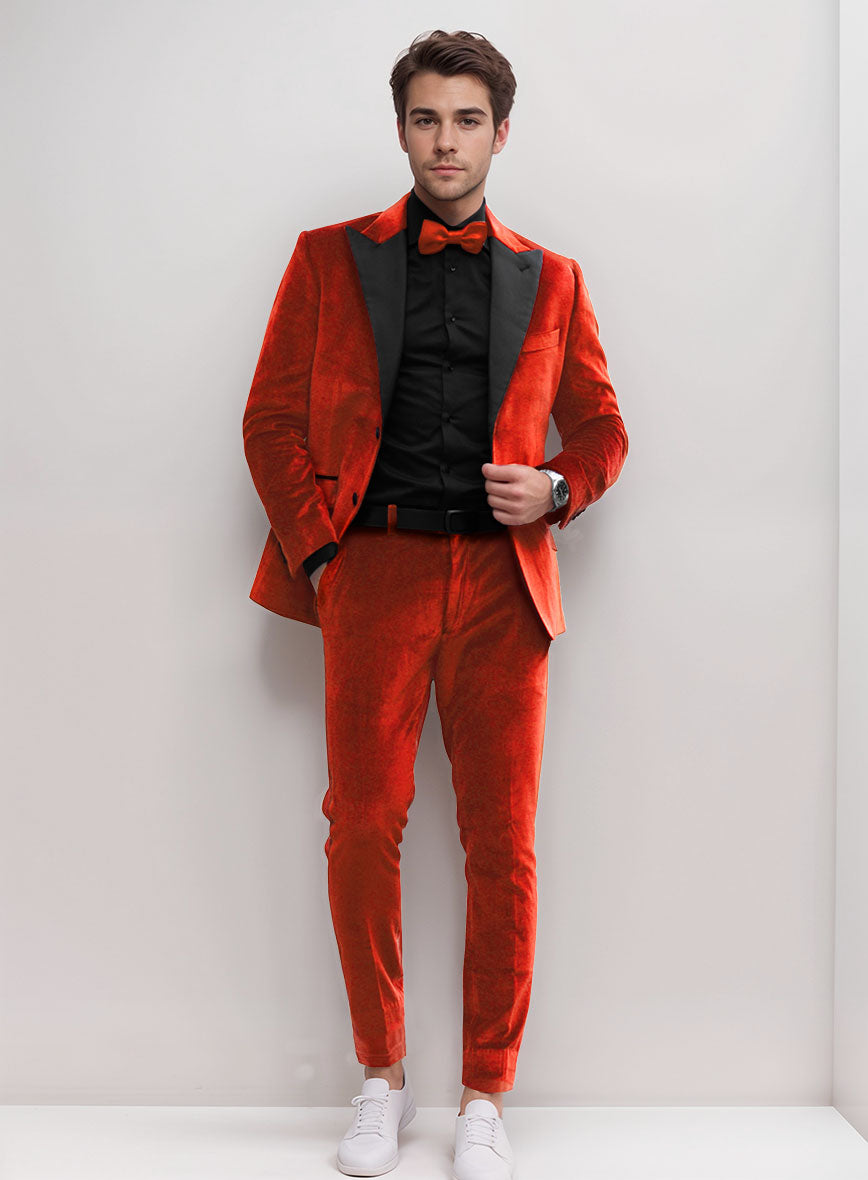 Dress Orange Velvet Jacket Mens Kingsman Orange Velvet Tuxedo Suit