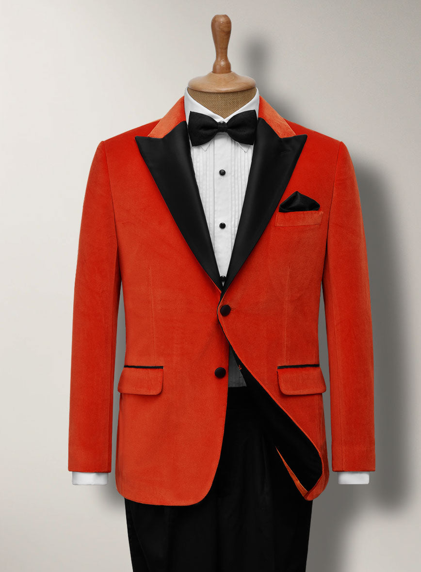 Kingsman Orange Velvet Tuxedo Suit II – StudioSuits