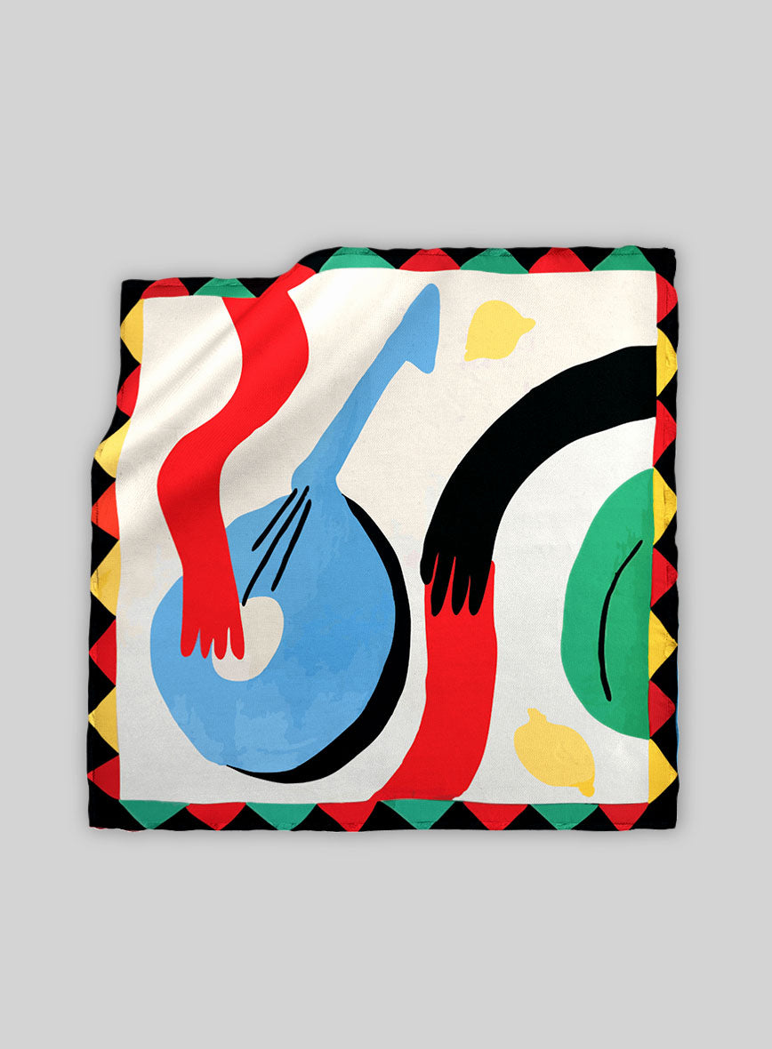 Labyrinte Silk Pocket Square - StudioSuits
