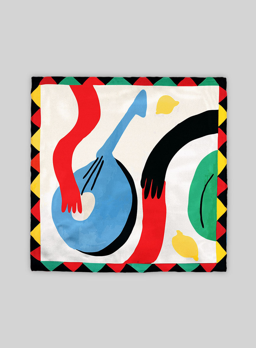Labyrinte Silk Pocket Square - StudioSuits
