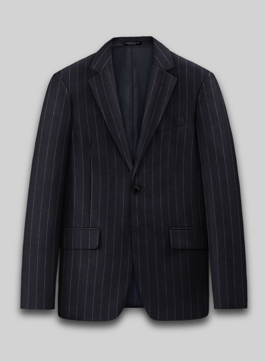 Lanificio Zegna Loop Adana Blue Stripe Wool Suit – StudioSuits