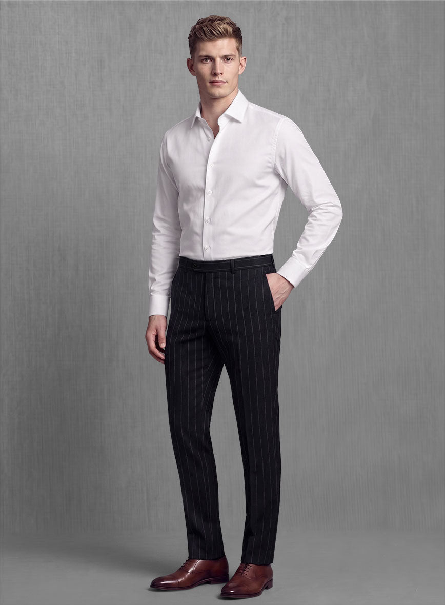 Lanificio Zegna Loop Adana Blue Stripe Wool Suit - StudioSuits