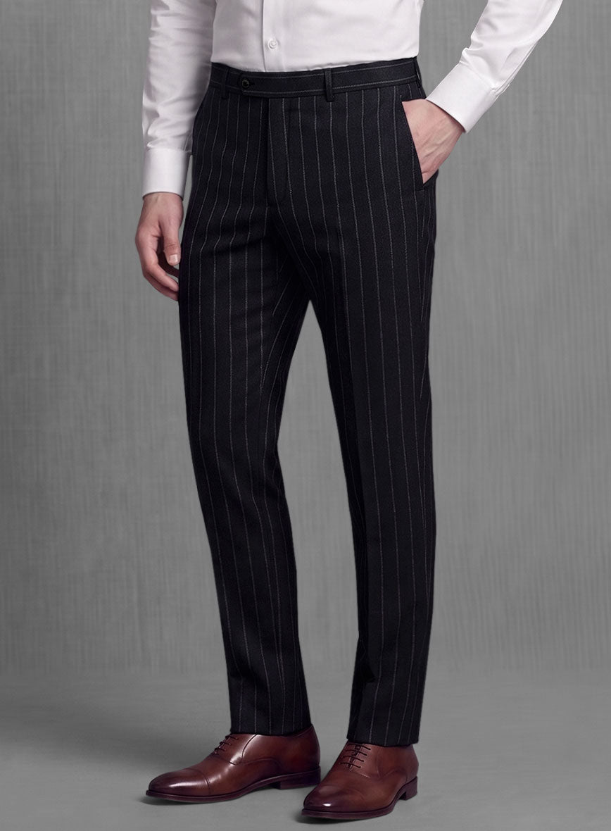 Lanificio Zegna Loop Adana Blue Stripe Wool Suit - StudioSuits